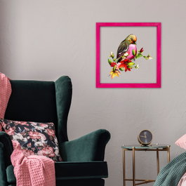 Wallity Cuadro Decorativo Enmarcado Multicolor 32 x 32 cm